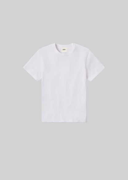 Everyday Short Sleeve Tee in White flat