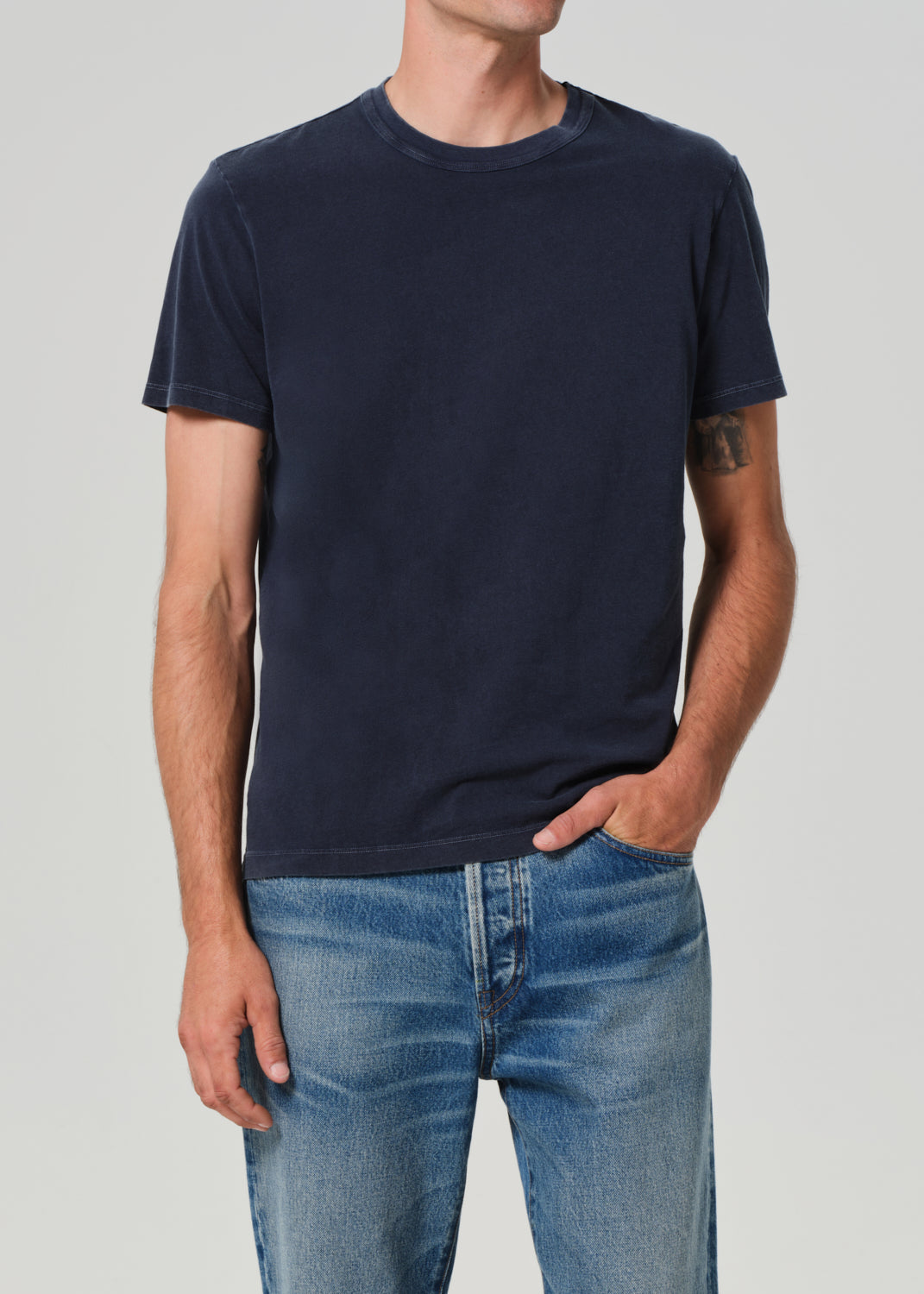 Everyday Short Sleeve Tee in Washed Marine front