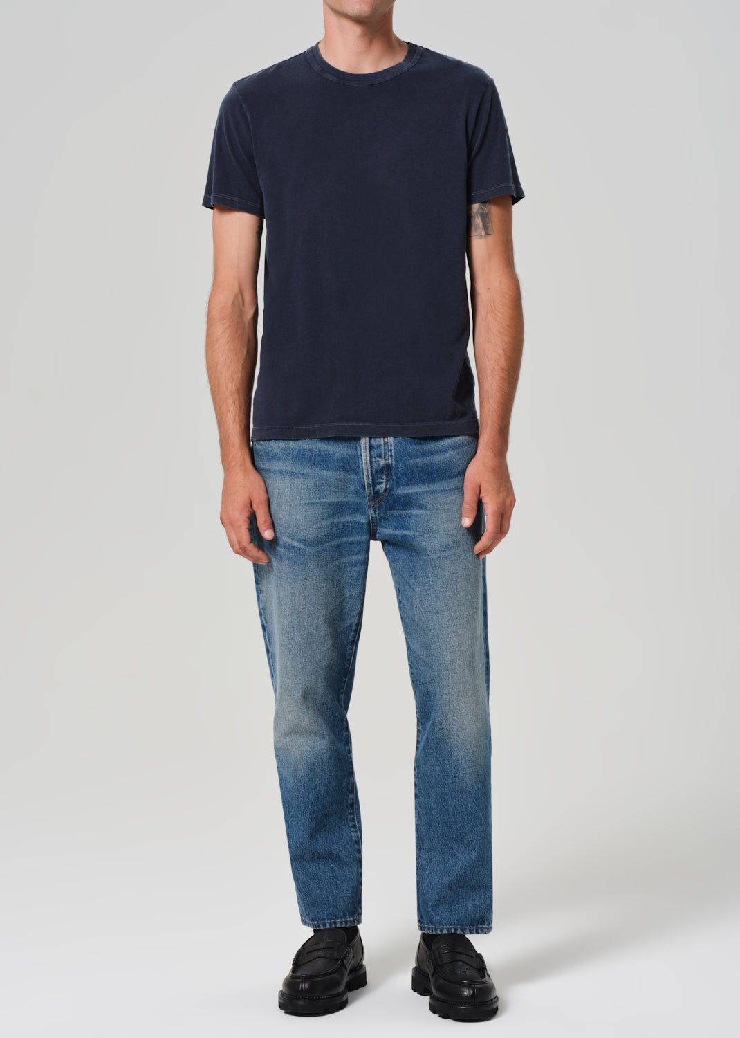 Everyday Short Sleeve Tee in Washed Marine front