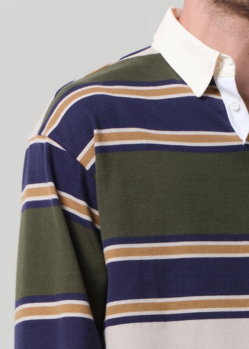 Rugby Shirt in Green Rugby Stripe – Citizens of Humanity
