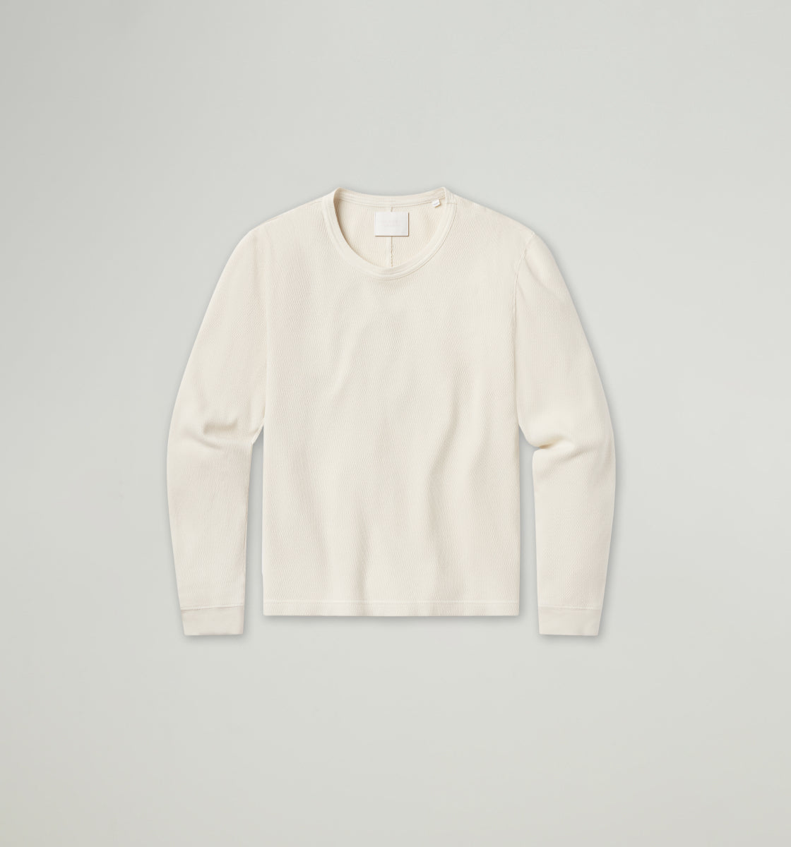 Waffle Crewneck in Plaster