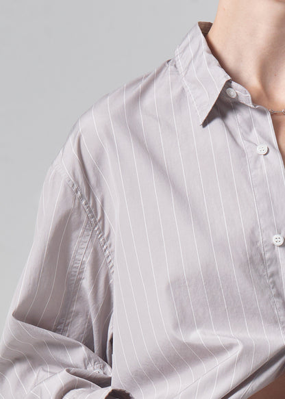 Kayla Shirt in Tailor Grey Stripe