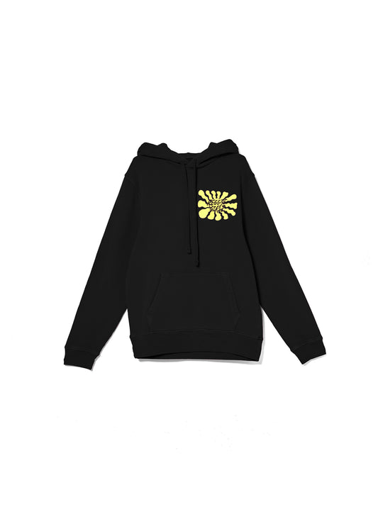 Reggae Girlz Unisex Hoodie in Jet Black front