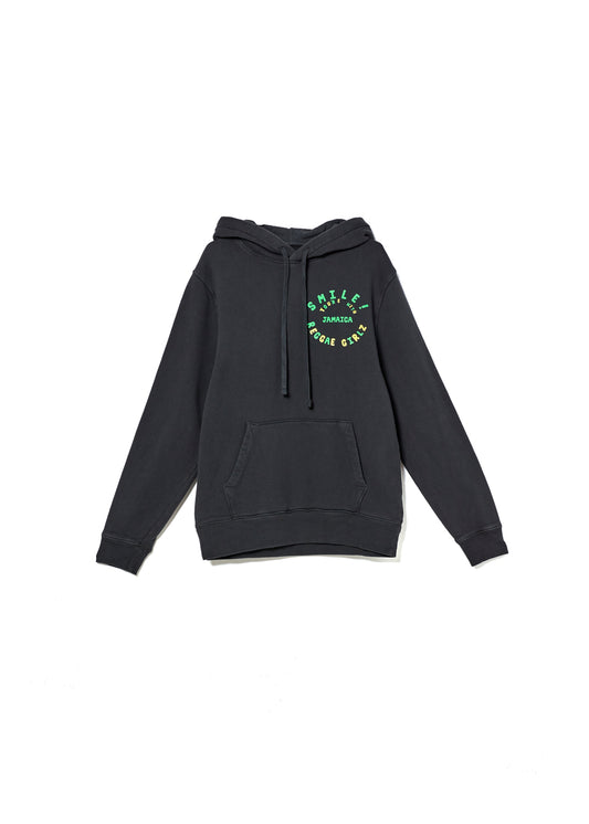 Reggae Girlz Unisex Hoodie in Vintage Black front