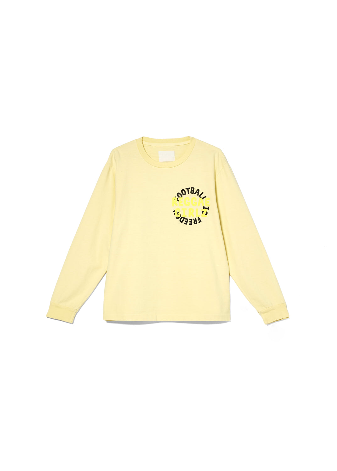 Reggae Girlz Unisex Long Sleeve Tee in Lemon front