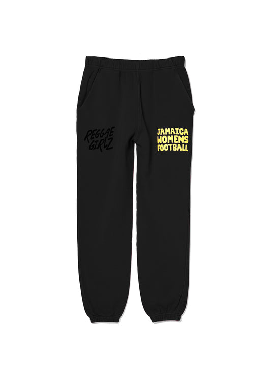 Reggae Girlz Unisex Sweatpant in Jet Black