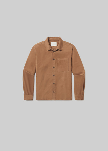 Rework Shirt Corduroy in Sahara flat