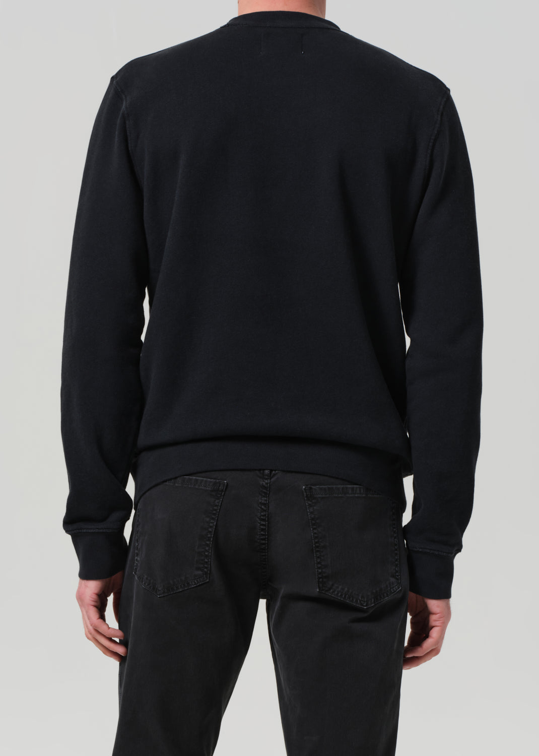  Vintage Crewneck Sweatshirt in Washed Black back