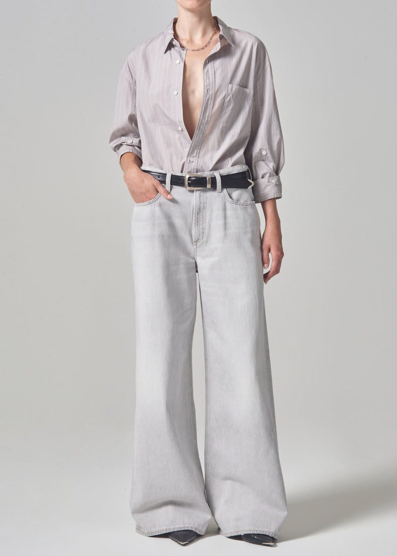 Kayla Shirt in Tailor Grey Stripe