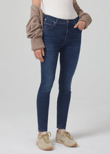 Chrissy High Rise Skinny in Morella front