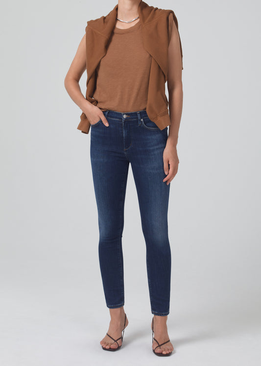 Rocket Ankle Mid Rise Skinny in Morella front