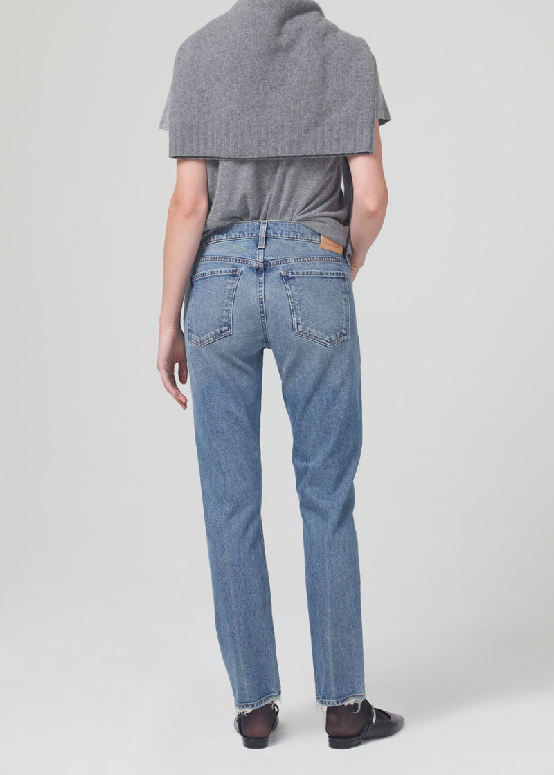 Emerson Mid Rise Relaxed 29" Jeans in Dimple back