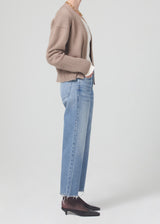 Emery Crop Relaxed Straight Jeans in Crescent  side