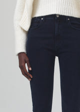 Jolene High Rise Vintage Slim Jeans in Ultra Marine detail