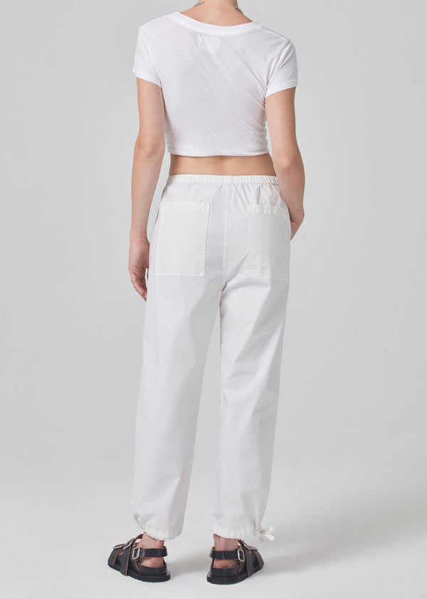 Luci Slouch Parachute Pant in Dove back
