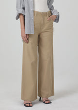 Paloma Utility Trouser in Khaki Classic front