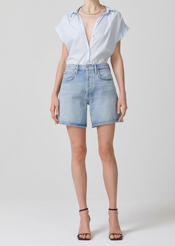 Marlow Long Vintage Jean Short in Libertine front