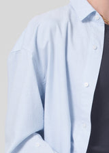 Kayla Shirt in Oxford Blue detail