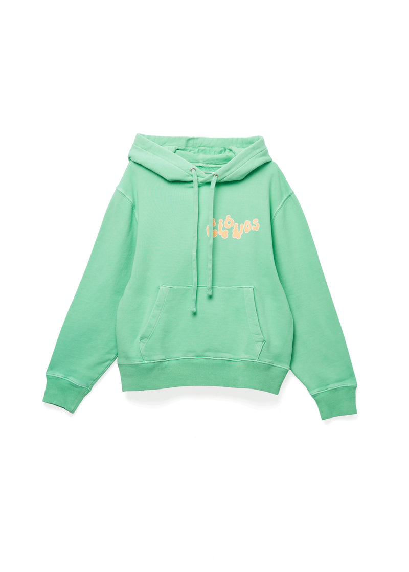 The Haas Brothers Clouds Adult Unisex Hoodie in Green front