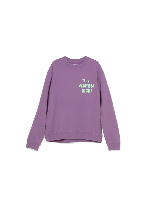 The Haas Brothers Low Pressure Adult Unisex Crewneck in Purple front