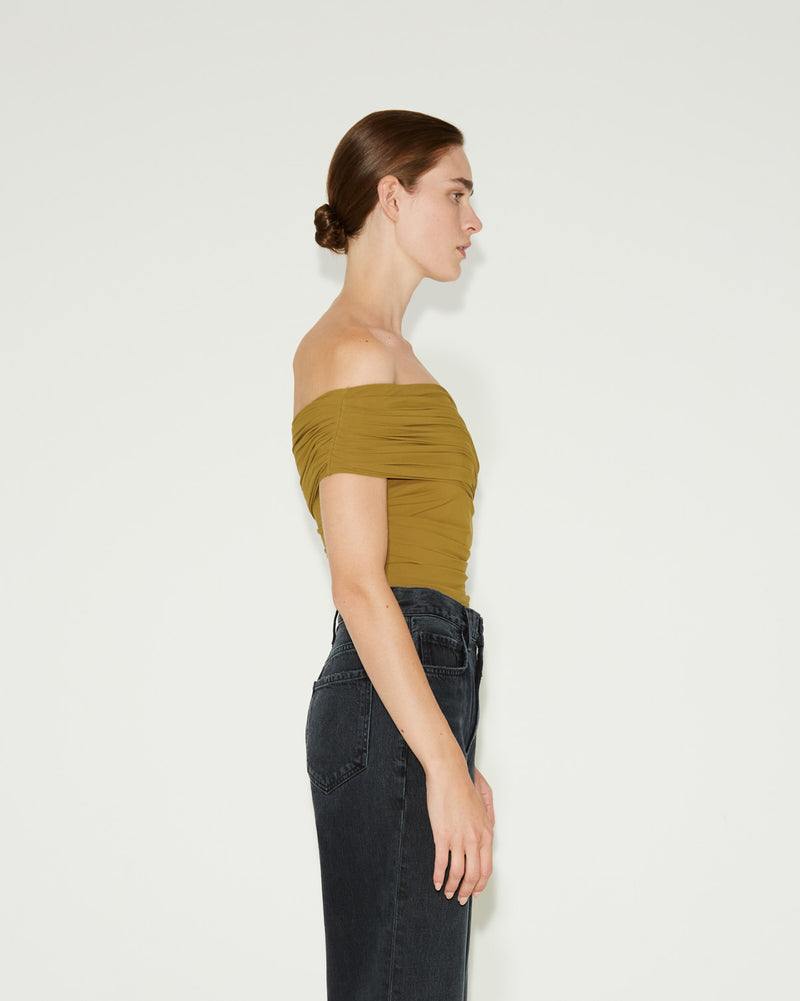 GOLDSIGN - The Ayers Bodysuit in Olive side